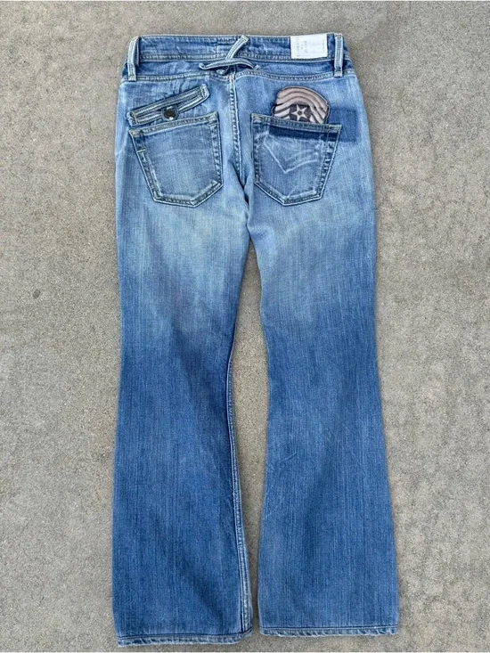 Taverniti So Jeans Y2K size 27 low rise flare denim Paris Hilton Jessica alba - Picture 1 of 15